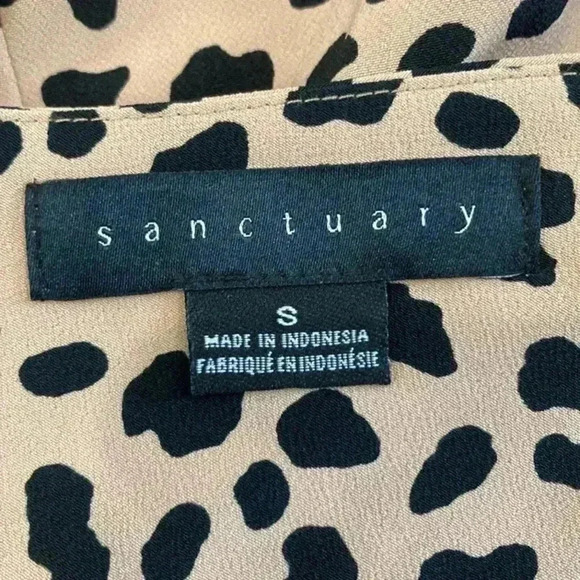 Sanctuary leopard animal print wrap dress in size small - Picture 4 of 6